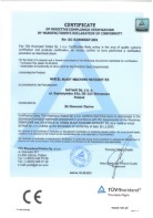 TÜV Certificate of conformity 2006/42/CE; 2004/108/CE - RATIOJET